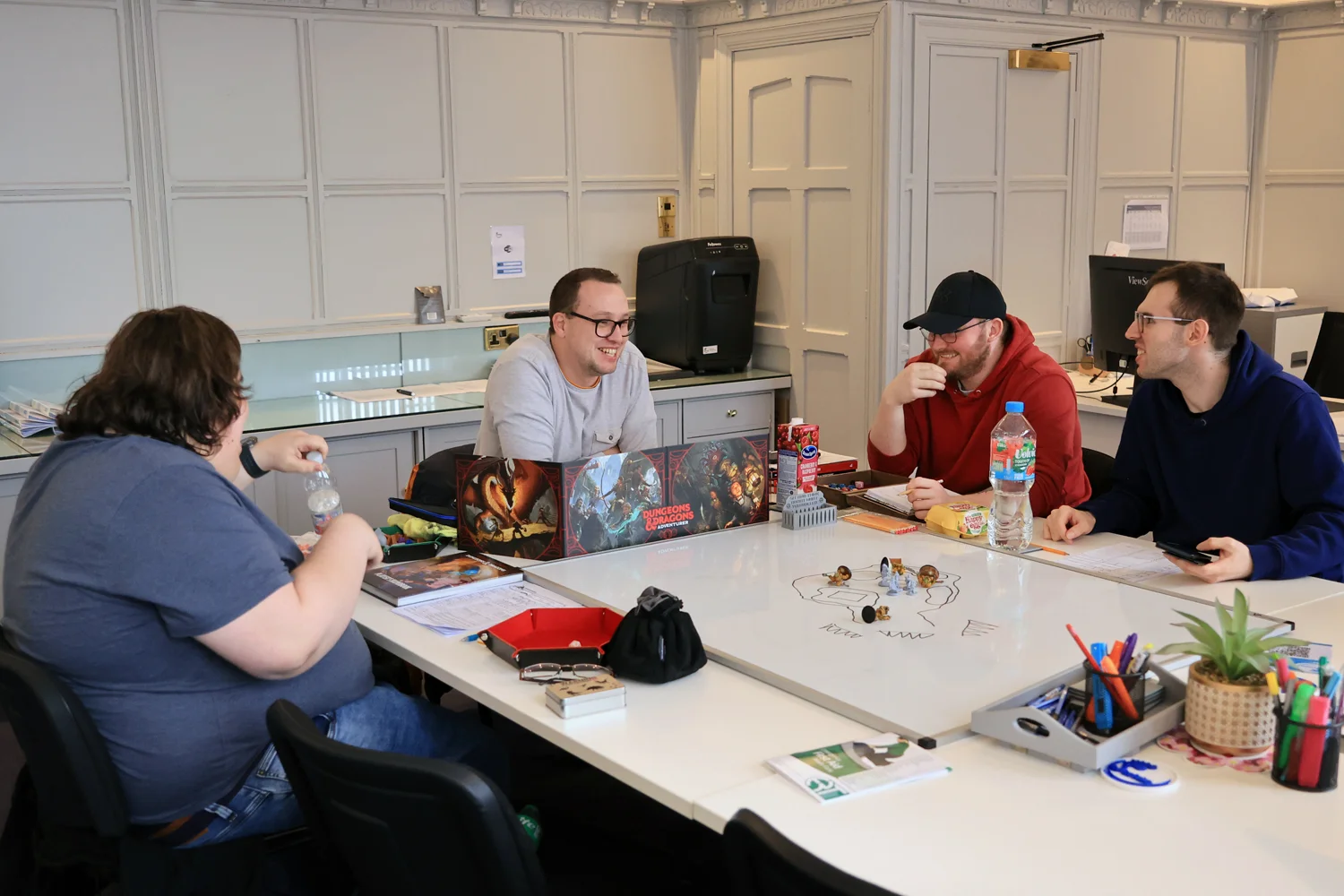 Group support session for neurodivergent adults in a structured, practical environment